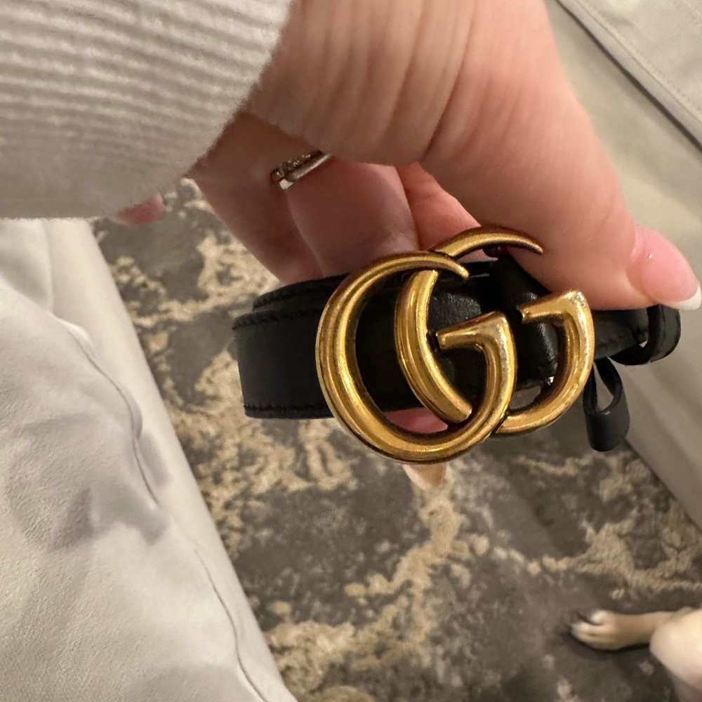 Skinny authentic Gucci belt